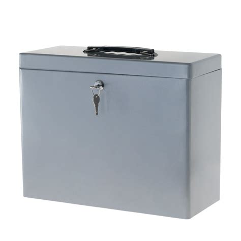 40 inch metal storage lock box with handle|metal tool box holder.